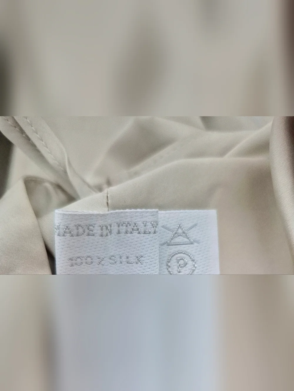 Vtg Prada Italy Talc Radzimir Silk Skirt Classic Party Retro Spring Summer Y2K - Picture 14 of 15